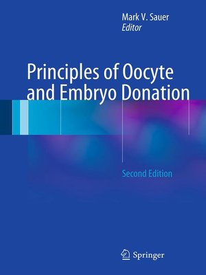 cover image of Principles of Oocyte and Embryo Donation